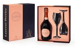 LAURENT PERRIER Laurent-Perrier Rose Champagne / 2 Glass Gift Pack / 75cl