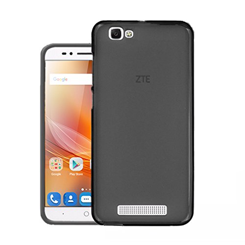 TBOC Pack  Funda de Gel TPU Negra   Protector Pantalla Vidrio Templado para ZTE Blade A610  5 0 Pulgadas   Funda de Silicona Ultrafina y Flexible  Protector de pantalla Resistente a Golpes  Ca  das y Ara  azos 