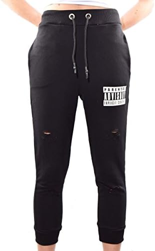 Parental Advisory Women's Maternity Trousers One Size - Black - Medium