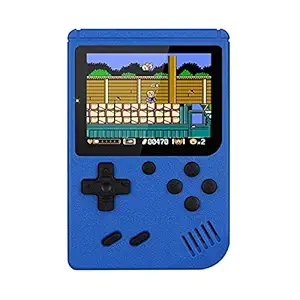 Case Creation Handheld 400 in 1 Sup Game Box Video Game Box with Super Mario,Contra,Turtles and Other 400 Games for Kids Boys Girls Toys Gift Festival Indoor Games (Premium Real Blue Video Game)