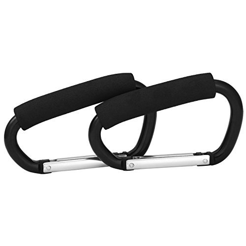 CellDeal Universal Large Buggy Clip Pram Pushchair Shopping Bag Hook Carabiner X 2