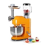 ayudante de cocina electrolux FÁCIL DE USAR: El mecanismo de bloqueo para el cabezal multifunción tiene una estructura plegable y resulta muy fácil de colocar sobre el recipiente. Los módulos de batidora y picadora están pensados para que se puedan montar y desmontar según lo necesites.