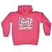KIDS IM THE LITTLE SISTER HOODIE (S-Age-5-6 - HOT PINK) NEW PREMIUM - cool cute baby toddler Slogan Funny Novelty Nerd Vintage retro top clothes Unisex Children Child Girl Boy Sweatshirt Hoody Hoodies joke keep Fashion Urban calm geek Dope Gift Birthday Christmas Present Ages 1-13 / S M L XL - by Fonfella