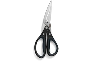 Chef'n FreshForce Poultry Shears, Heavy Duty Kitchen Meat Scissors, Stainless Steel, 22cm, Black