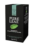infusion de menta poleo Naturalmente sin cafeína Pure Leaf Infusión premium de hierba - 3 cajas de 20 pirámides (Total 60 pirámides)