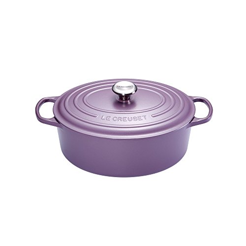 Le Creuset 21178314614430 Signature Gusseisen Bräter oval, 31 cm, 38.2 x 25.8 x 17.3 cm, ametist