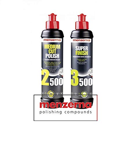 Preisvergleich Produktbild HEWADI® Menzerna Set Allroundpolitur Medium Cut Polish 2500 von Menzerna und Menzerna Super Finish 3500 Politur je. 250ml
