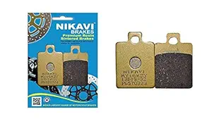 NIKAVI GDP03 Front Brake Pad Compatible for Piaggio Vespa (Front)