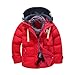 Produktbild Daunenjacke Daunenmantel Kinder Longra Baby Jungen Winterjacke Wintermantel mit Kapuze Kinder wasserdichtem Sportjacken Steppjacke Trenchcoat Parka Outdoorjacken (4-9Jahre) (130CM 6Jahre, Red)