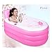 Produktbild Erwachsene Bad baden aufblasbare Badewanne Kunststoff Fass Bad Fass Fass , pink , big
