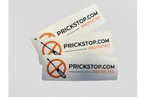 GENERISCH Prickstop Aufkleber für Einbruchschutz für FIAT Ducato, Citroen Jumper, Peugeot Boxer und Wohnmobile Weiß