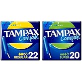 Tampax Aplikat&ouml;rl&uuml; Tampon Normal 22 Adet & Tampax Aplikat&ouml;rl&uuml; Tampon Super 20 Adet