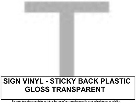 5 Metre x 610MM Roll of GLOSS TRANSPARENT Sticky Back Plastic Self Adhesive Vinyl Sign Making Quality. This product is available in 33 colours GLOSS or MATT finish. Like Fablon. Suit Wall Art