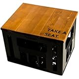 Geschenkidee Bierkastensitz Sitzauflage Hocker mit Motiv TAKE A SEAT