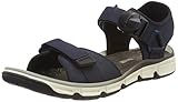 Suela de goma Clarks Explore Part, Sandalias de Talón Abierto para Hombre, Azul (Navy Nubuck), 42.5 EU