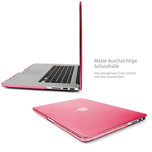 MyGadget MacBook Pro Retina 15 Zoll *Matt* Case – Model Anfang ´13 – Mitte ´16 (A1398) Plastik Mac Hülle Schutzhülle Hartschale Cover (Rosa) - 4