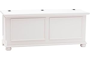 Vicentini arreda CASSAPANCA IN LEGNO SHABBY CHIC MOD CIPOLLA BIANCO (L 120 P 42 H 50)