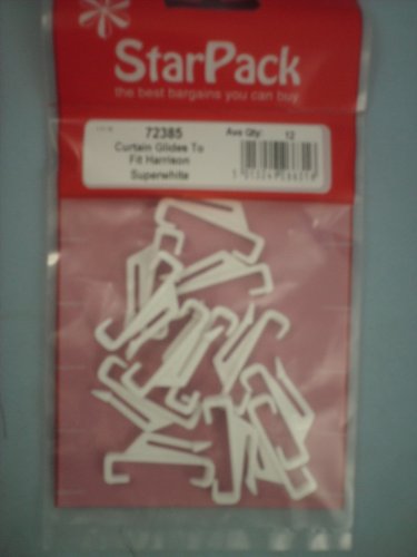Star Pack 11 Curtain Glider to FIT Harrison & SUPERWHITE