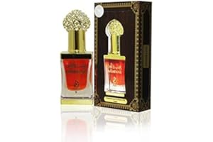 BUSINESS SQUARE BS Olio profumato Khashab & Oud Attar arabo 100% Olio Senza Alcool, Muschio Halal Per Uomo e Donna Fragranza a Lunga Durata Flacone Applicatore Stick 12ML, Note: Rosa, Oud, Cuoio, Patchouli, Sandalo