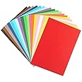 Eclet A3 25 pcs Color Sheets (5 Colours x 5 Sheets Each) Double-Sided Multicolor Fluorescent Neon Craft 120-160 GSM Pastel Sheet for Greeting Cards, Art & Craft