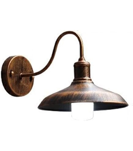 Applique Da Esterno Moddeny Vintage - Lampada Da Parete In Ferro, IP54, Bronzo Antico, Base E27 - Foto 2