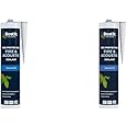 Bostik 30614300 Fire & Acoustic Sealant, Up to 4 Hours of Fire Resistance, Sound Deadening Properties, Colour: White, Size: 290ml (Pack of 2)