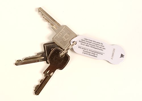 Schlüsselanhänger mit Einkaufswagenchip 10 Stück AF Edelstahl mit Schlüsselschutz - 7