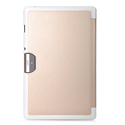 Acer Iconia Tab 10 A3-A40 hülle ,IVSO® Ultra Schlank Superleicht Ständer Slim Leder zubehör Schutzhülle für Acer Iconia Tab 10 A3-A40 Tablet PC Tablet-PC perfekt geeignet (Für Acer Iconia Tab 10 A3-A40, Golden) - 8