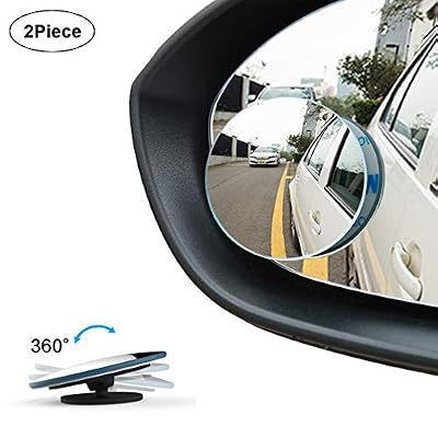 WildAuto Miroir D'angle Mort Rétroviseurs D'angle Extérieur Mort Universel Pour Tous Les Voitures - Miroir Convexe - Auxiliaire Rétroviseur - 2 Pcs (Type-C-360)