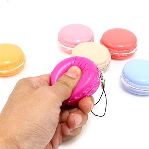 Welecom Squishy Toys,Cute Slow Rising Squishies Phone Charms,Stress
Relief Super Soft Macaroon Hamburg 5.5CM(Random Delivery)