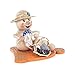 Produktbild DREGENO Seiffen eG Räucherfigur Wurm Strick-Rosi, Holz, Bunt, 15.5 x 12 x 12 cm,