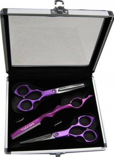 Preisvergleich Produktbild YAKUSHI Alu Complete Scherenset LILA 4-teilig