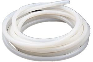 MACHSWON Silicone Tube 8mm ID 12mm OD 16.4ft White Silicone Rubber Tube Silicone Tube Food Grade Air Hose for Pump Transfer 5m