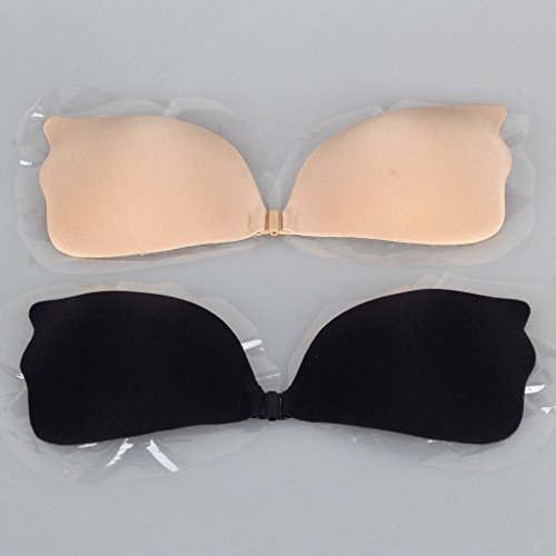 DODOING NuBra Unsichtbare Push Up BH Damen Trägerlosen Klebe BH Self Adhesive Strapless Backless Push-Up-BH - 2