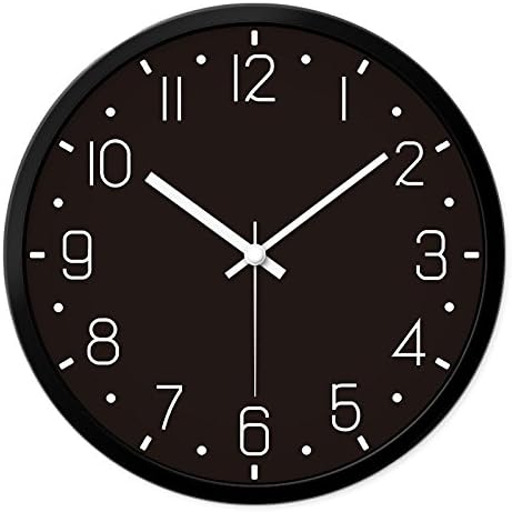 FLYRCX The restaurant wall clock creative fashion minimalist black and white decorative personality living room wall clock,14 inches