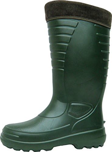 BOCKSTIEGEL® HEIKO - High Quality Mens Rubber Boots (Removable Inner Lining Sizes: 39-50 Lightweight), Colour:Olive;Size:EU 47 - UK 12