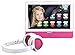 Produktbild Lenco Tragbarer dvd-player TDV-900 mit Tablet-Funktion, Android 6.0 - WIFI - USB, 2 Volt Kfz Adapter, Kopfhörer, Kopfstützenhalter (Spange), pink