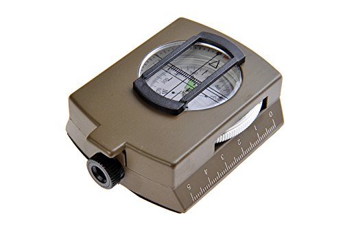 Huntington MG1 Militär Marschkompass / Peilkompass Premium Qualität – Professionell Flüssigkeitsgedämpft, Metallgehäuse mit Linsensystem, verschiedene Farben (Mattschwarz oder Militärgrün) - 6
