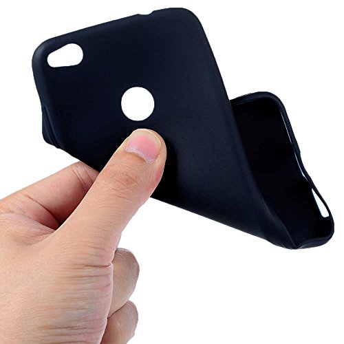 Funda Huawei P8 Lite 2017 Carcasa Silicona Gel Goma Flexible - Mavis s Diary Case Ultra Delgado TPU Cover Protectora para Huawei P8 Lite 2017 - Negra Trasl  cida Azul
