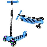 iCode Trottinette Enfant à partir de 2 à 10 Ans Pliable - 3 Roues - Réglable en Hauteur et Roues à LED Clignotantes