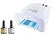 Gel Polish Nail Manicure Kit Original Bluesky Top Base Coat Mylee UV Lamp Dryer High Quality ABS Plastic and Faster Curing times