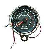 12V Universal Motorrad Drehzahlmesser 13K RPM Shift mit LED Hintergrundbeleuchtung.