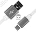 Produktbild MOGO+ Designed in BERLIN / weiß / flach / 1,5 m stylisches langes USB-Kabel auf USB C-Kabel / USB Typ-C / USB-Ladekabel Datenkabel langlebig flexibel & elegant durch innovatives Flachkabel-Design & hochwertigem Aluminiumgehäuse mit Schutz-Verstärkung / Space-grau