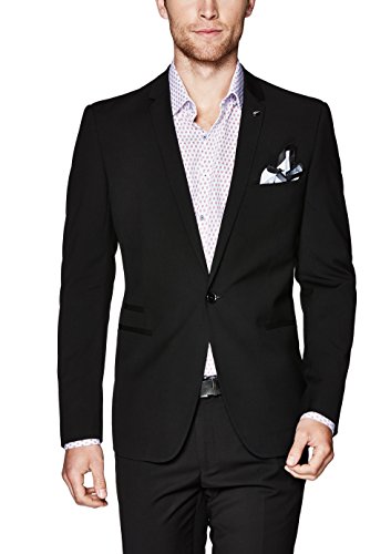 Menjestic Mens Blazer (Onebutton_42_Black_42) RS.1999 (71.00% Off) - Amazon