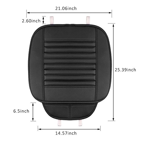 LIUNIAN Cuscino Per Sedile Posteriore Auto Traspirante 1 Pezzo, Coprisella Posteriore In Pelle Auto Con Carbone Di Bambù Attivato, Tappetino Posteriore Per Auto Universale, Grigio
