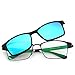 Produktbild SCGHRC Sunglasses Driving Polarized Glasses Sports Eyewear Fishing Golf Goggles,Men,woman The anti-Blu-ray is a bit too short-sighted the magnet set of men and women driving by car drivers lens sunglasses myopia glasses, black , blue and green Chip