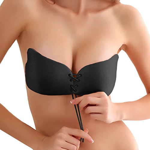 Waitiee Strapless Bra Backless Bras Invisible Bra Push Up Drawstring |  Desertcart Cayman Islands