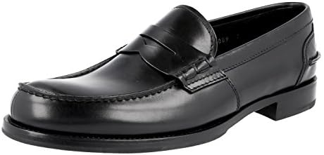 Miu Miu Men's DNC089 CHZ F0002 Black Leather Business Shoes UK 7/EU 41