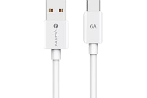 YHEMI Câble USB Type C à USB, 6A Câble USB C Charge Rapide 5.9Ft, Câble Chargeur USB Type C pour MacBook Pro, Pad Air 4 2020, Samsung Galaxy S21/S20/S10/S9/S8, Huawei, Sony, LG, Xiaomi et Autres