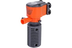 Irishom Mini Filtro Acuario 3 en 1 de 3 W, Filtro de Esponja para Peces de Acuario, Suministro de Oxígeno, Filtro de Bomba de Aire Silencioso para Todas Las Peceras Pequeñas